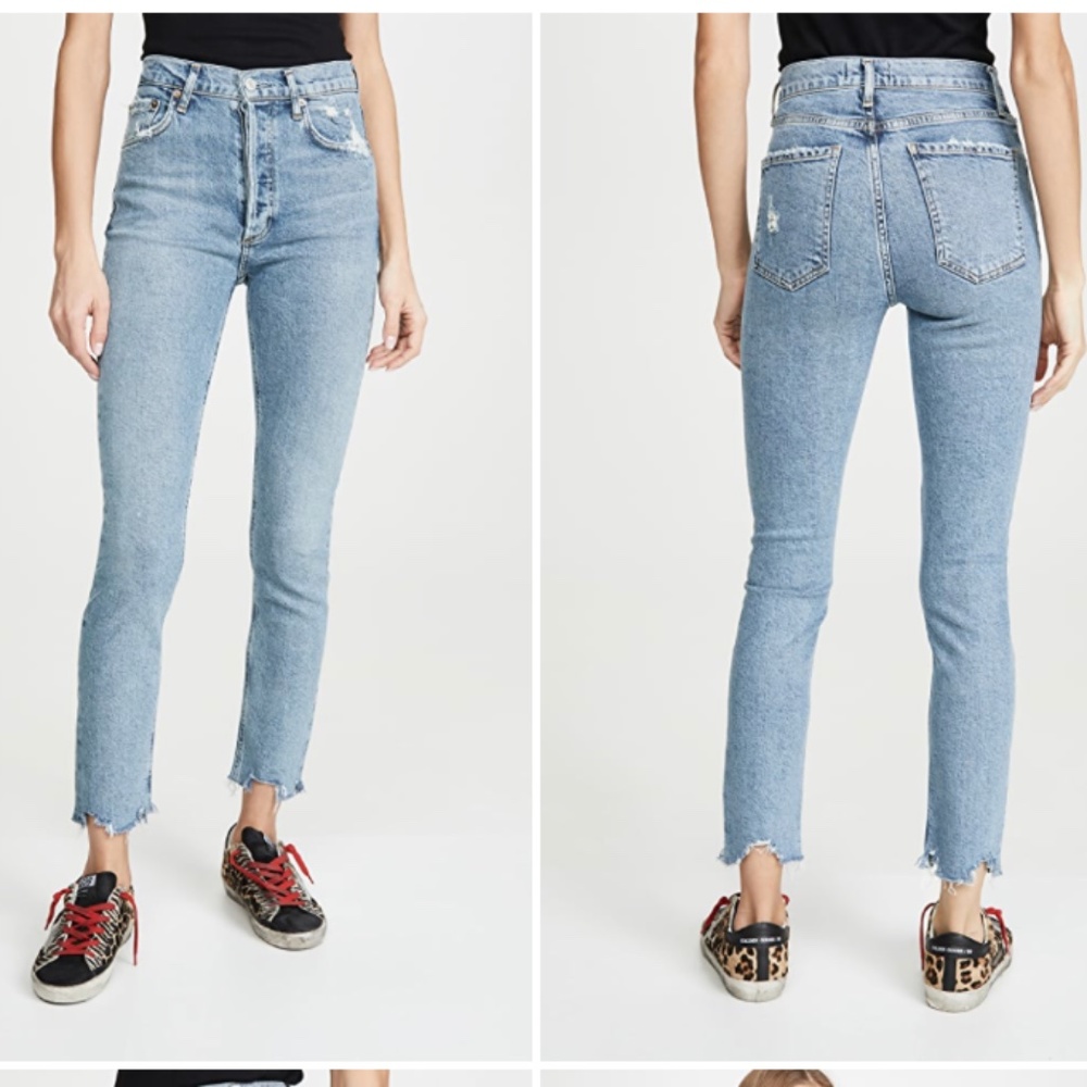 Agolde Light Wash Denim Jeans